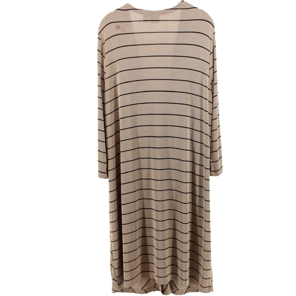 Chico’s Travelers Tab and Black Stripe Maxi Cardigan Capsule Chic Size XL - Picture 6 of 11